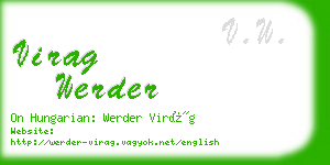 virag werder business card